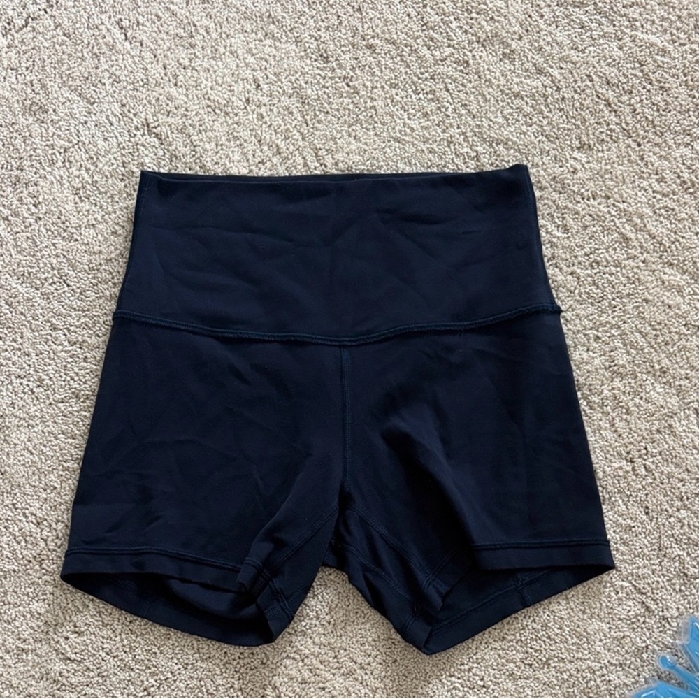 lululemon athletica Women's Navy Blue Bike Shorts